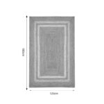 Carpet Mazir Inart beige-ecru jute 120x180x1cm - Image 3