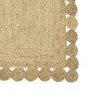 Doze Inart carpet beige 100% jute 120x80x1cm - Image 2