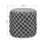 Stool Nelly Inart natural 100% jute 40x40x40cm - Image 4