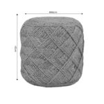 Stool Vladir Inart natural 100% jute 40x40x40cm - Слика 4