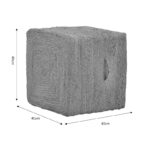 Stool Tresa Inart natural 100% jute 40x40x40cm - Слика 5