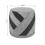 Stool Relous Inart natural 100% jute 40x40x40cm - Слика 5