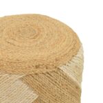 Stool Elision Inart natural-beige 100% jute 40x40x40cm - Image 3