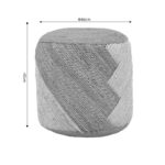 Stool Elision Inart natural-beige 100% jute 40x40x40cm - Image 5