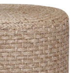 Axar Inart jute stool in natural shade D40x40cm - Image 2