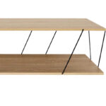 Coffee table Tars oak-black 120z48z30cm - Слика 3