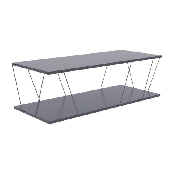 Coffee table Tars grey-black 120z48z30cm