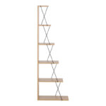 Bookcase Tars oak-black 60x24x146.5cm - Слика 2