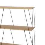 Side table-shelf Tars oak-black 120x30x9.cm - Слика 2