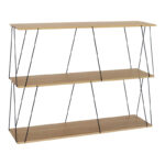 Side table-shelf Tars oak-black 120x30x9.cm