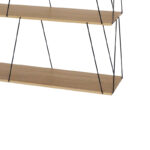 Side table-shelf Tars oak-black 120x30x9.cm - Слика 3