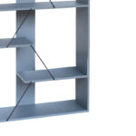 Bookcase Tars grey-black 84x25.5x154.5cm - Слика 3