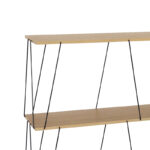 Side table-shelf Tars oak-black 80x30x69.2cm - Image 2