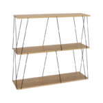 Side table-shelf Tars oak-black 80x30x69.2cm