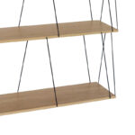 Side table-shelf Tars oak-black 80x30x69.2cm - Image 3