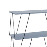 Side table-shelf Tars grey-black 80x30x69.2cm - Image 2