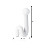 Table lamp Artole Inart G9 white-black ceramic 22.5x16.5x45cm - Image 2