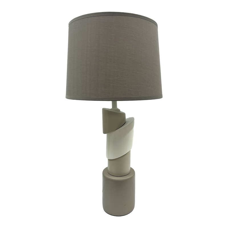 306-000002 Table lamp Frant Inart E27 brown ceramic-metal D28x54cm - Слика 1