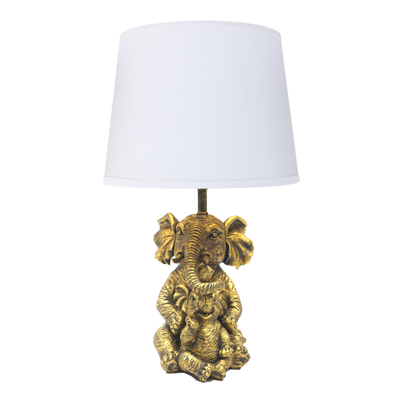 306-000008 Table lamp Eliom Inart E27 copper-white metal D25x41cm - Слика 1