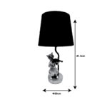 Table lamp Lembo Inart E27 black-gold metal D20x41.5cm - Слика 2