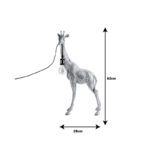 Table lamp Gasbo Inart E27 gold resin 28x15.5x60cm - Image 2