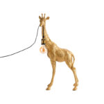 Table lamp Gasbo Inart E27 gold resin 28x15.5x60cm