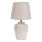 Table lamp Elntin Inart E27 beige ceramic-metal D22x39cm