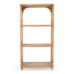 Novel Inart bookcase solid acacia wood 76x40.5x152cm - Слика 2