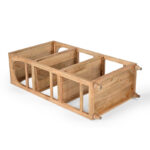 Novel Inart bookcase solid acacia wood 66x35.5x127cm - Слика 5