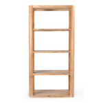 Chapter Inart bookcase solid acacia wood 76x40.5x152cm - Image 2