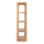Chapter Inart bookcase solid acacia wood 76x40.5x152cm - Image 3
