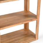 Chapter Inart bookcase solid acacia wood 76x40.5x152cm - Image 4