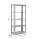 Chapter Inart bookcase solid acacia wood 76x40.5x152cm - Image 5