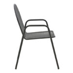Tarete stackable armchair black metal 55x64x86.5cm - Image 3