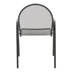 Tarete stackable armchair black metal 55x64x86.5cm - Image 5