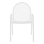 Tarete stackable armchair white metal 55x64x86.5cm - Image 4