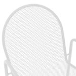 Tarete stackable armchair white metal 55x64x86.5cm - Image 6