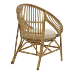 Blore Inart armchair natural wood 68x48x81cm - Слика 2