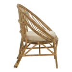 Blore Inart armchair natural wood 68x48x81cm - Слика 3