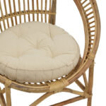 Blore Inart armchair natural wood 68x48x81cm - Слика 5