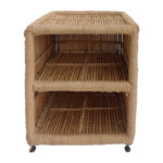 Ноќна масичка Nolo Inart природен бамбус 42x32x51 см