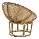 Armchair Baya Inart natural cane with cushion 91x65x81cm - Image 3