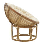 Armchair Baya Inart natural cane with cushion 91x65x81cm - Image 4