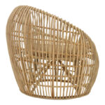 Armchair Boria Inart natural cane with cushion 70x72x74cm - Слика 3