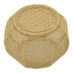 Stool-pouff Wanar Inart natural rope-iron D44x32cm - Слика 2