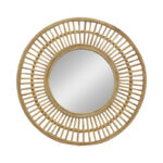 Огледало Razy Inart природна трска D74x4 см