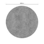 Table surface Fenzo t.Werzalit grey marble D60cm - Слика 2