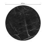 Table surface Saran t.Werzalit black marble D70cm - Слика 2