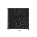 Table surface Saran t.Werzalit black marble 70x70cm - Слика 2