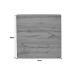 Table surface Wimeja t.Werzalit in oak color 70x70cm - Image 3